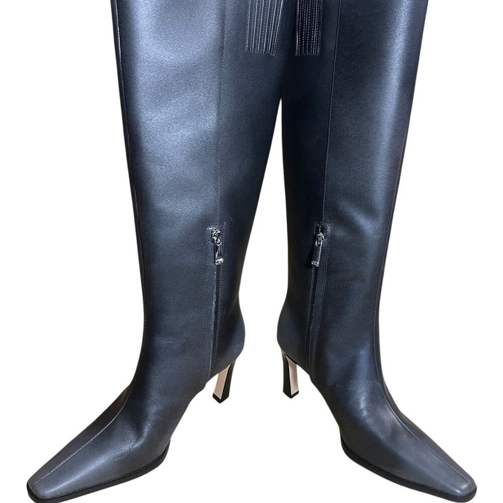 Michael Kors Darrah Dark Gray Heeled Burnish Toe and Heel Sz 7 NWB MSRP $259